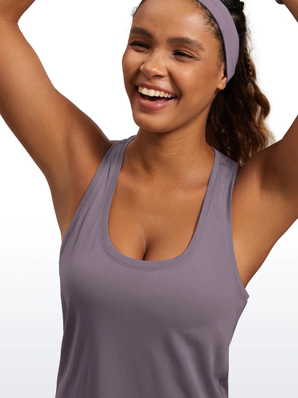 Pima Cotton Hip Length Racerback Tank - Picture 3 of 6